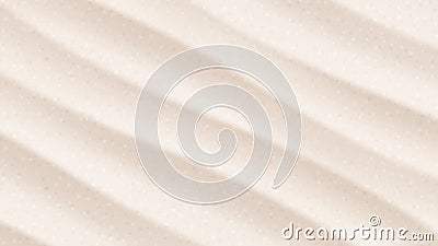 Tropical desert dunes. Beach sands top view angle Vector Illustration