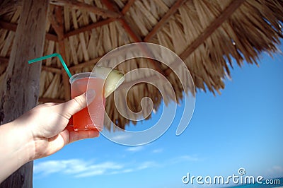 Tropical drink in Cuba Stock Photo