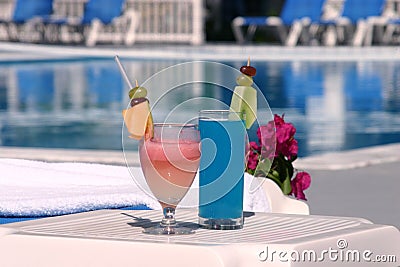 Tropical drinks Stock Photo