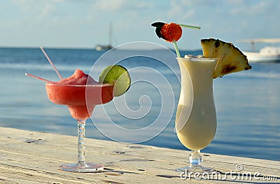 Tropical Drinks Stock Photo
