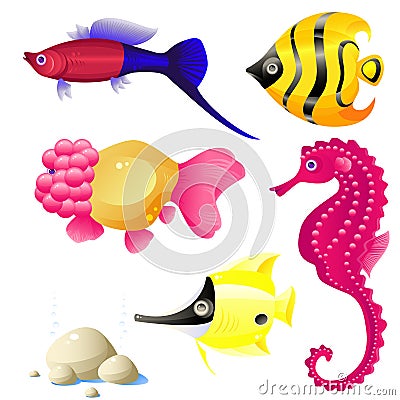 Tropical fish Vector Illustration