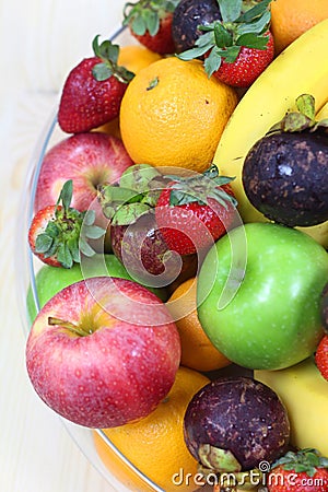 Tropical fresh fruits Stock Photo