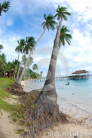 Tropical island getaway Stock Photo