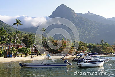 Tropical island Ilha Grande in Brazil Editorial Stock Photo