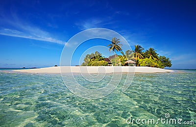 Tropical island paradise Stock Photo