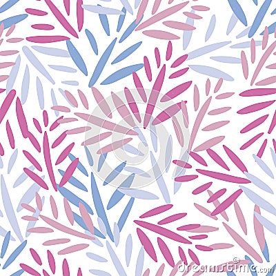 Vector seamless pattern with Tropical jungle trendy seamless pattern with exotic palm leaves, leaf branches. Vector Vector Illustration