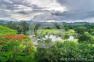 Tropical Landscape of Luzon, Philippines Stock Photo