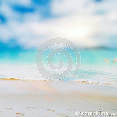 Tropical lost beach Stock Photo