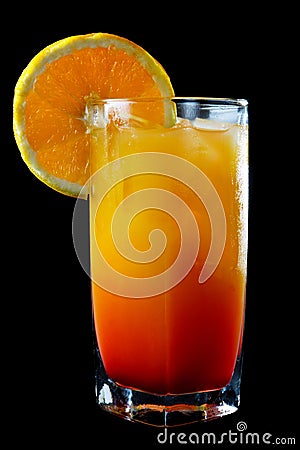 Tropical orange and rum cocktail Stock Photo