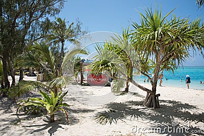 Tropical Paradise: Mystery Island Editorial Stock Photo