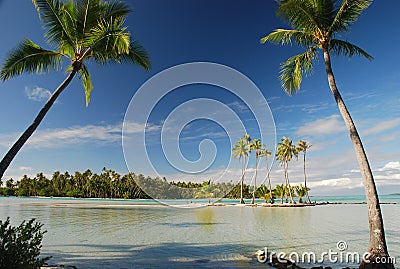 Tropical paradise. Tahaa, French Polynesia Stock Photo