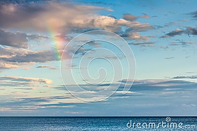 Tropical rainbow Stock Photo