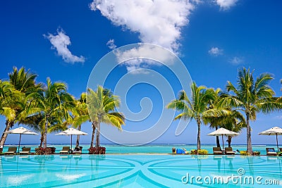 Tropical resort Stock Photo