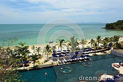 Tropical resort. Krabi. Thailand Editorial Stock Photo