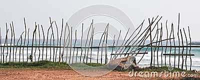 Beach in Hikkaduwa, Sri Lanka Stock Photo