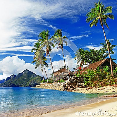 Tropical scenery Stock Photo