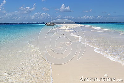 Tropical sea and white sand beach Stock Photo