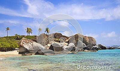 Tropical shoreline Stock Photo