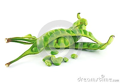 Tropical stinking edible beans Stock Photo