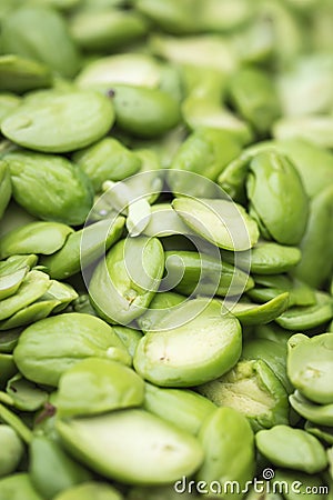 Tropical stinking edible beans (Parkia Speciosa) Stock Photo
