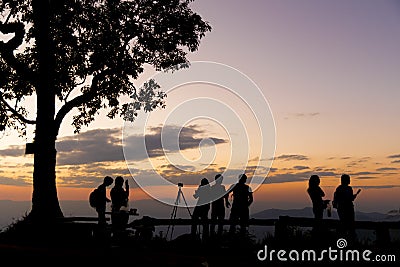 Tropical sunset Editorial Stock Photo