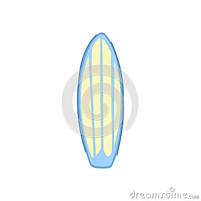 tropical surfboard cartoon vector illustration Vector Illustration