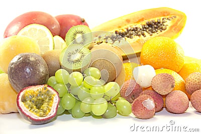 Tropical tasty fruits Stock Photo