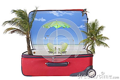 Travel Tropical Vacation Hologram Stock Photo