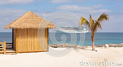 Tropical Vacation Paradise Stock Photo