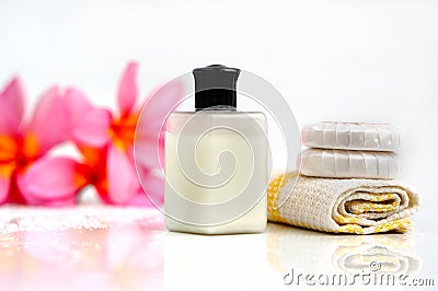 Tropical wellness spa & aromatherapy concept Stock Photo