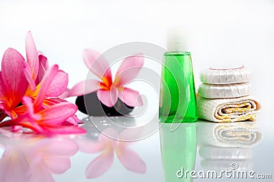 Tropical wellness spa & aromatherapy concept Stock Photo