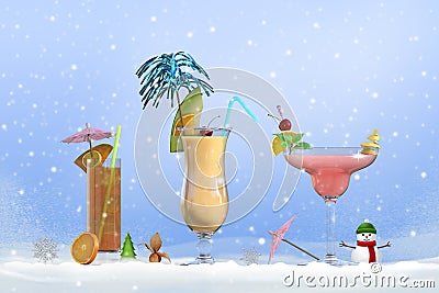 Tropical winter Stock Photo