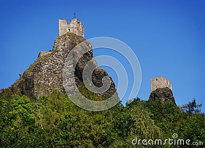 Trosky Castle Stock Photo