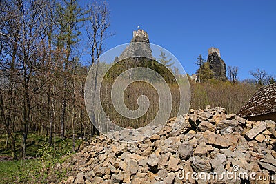 Trosky castle Stock Photo