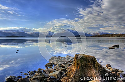 Trossachs loch lomond Stock Photo