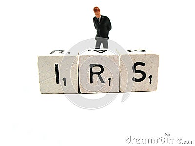 Trouble with the IRS Stock Photo