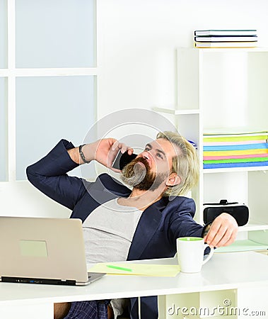 Trouble Managing Your Time. Misconceptions about what telecommuting is really like. Work through evening or Stock Photo