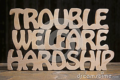 Trouble Welfare Hardship Stock Photo