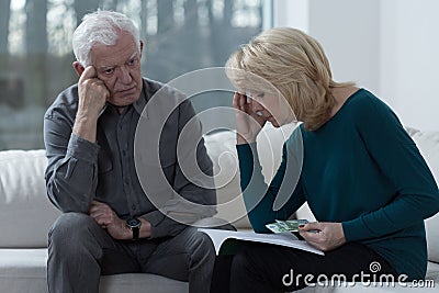 Troubled couple Stock Photo