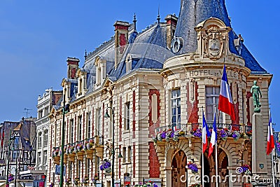 Trouville, France - august 18 2016 : picturesque city town in summer Editorial Stock Photo