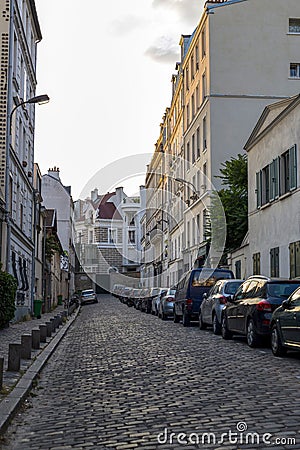 House of Dalida on Mormartre in the center of Paris Editorial Stock Photo