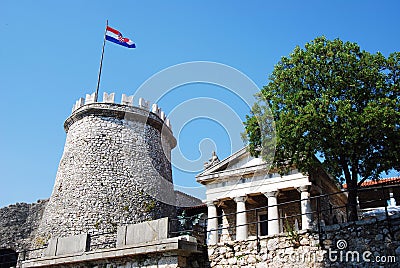 Trsat Castle in Rijeka Croatia - Gradina Stock Photo