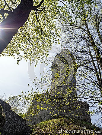 Truba Tower, Stramberk Castle, Czech Republic Editorial Stock Photo