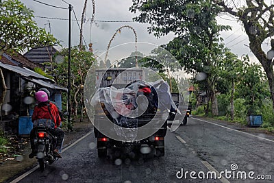 Truck in Bali Editorial Stock Photo