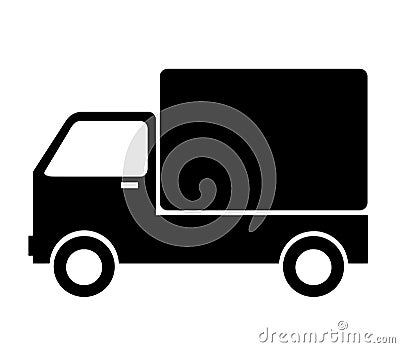 Truck with commodities vector Vector Illustration