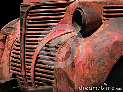 Truck front Stock Photo