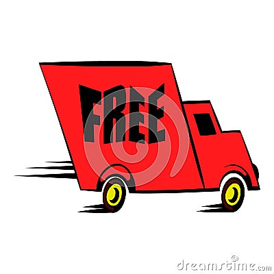 Truck icon cartoon Vector Illustration