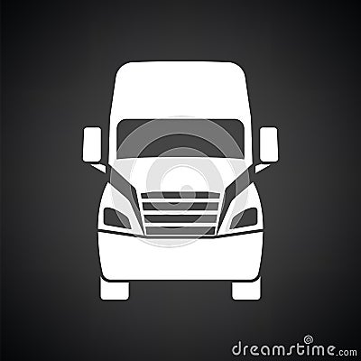 Truck icon front view Vector Illustration