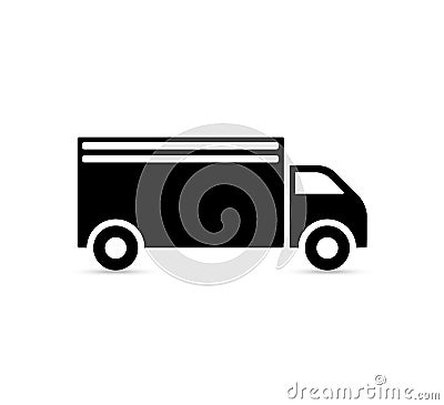 Truck icon vector. Cartoon Illustration