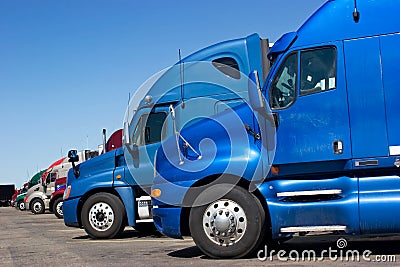 Truck Line Stock Photo